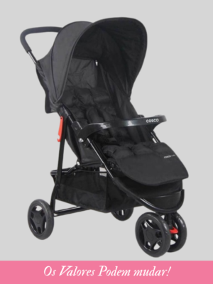 Inserir um título (1) Cosco Kids, Carrinho de Bebê, Toffy, Preto Absoluto